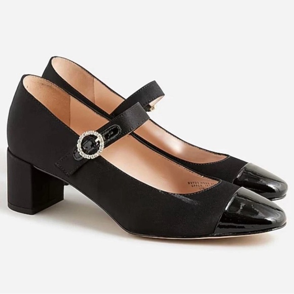 J. Crew Shoes - J Crew Millie Mary Janes black satin